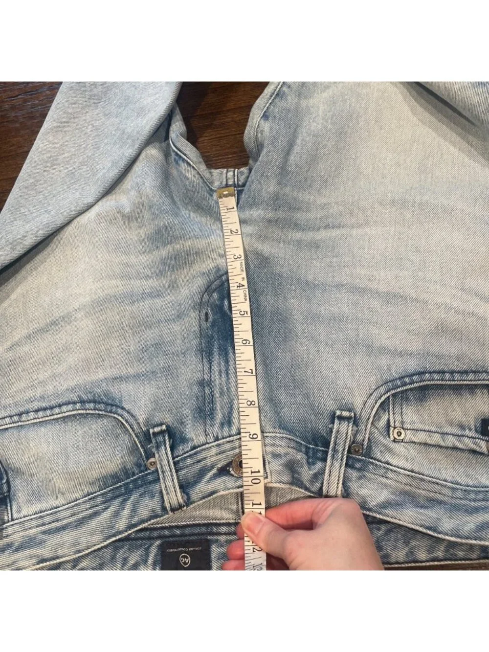 AG Tellis Modern Slim Jean Mens 32x33 Light Wash Denim DOTH Adriano Goldschmied